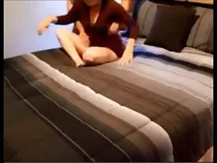 Sisters lesbians seduced a familiar guy for group sex